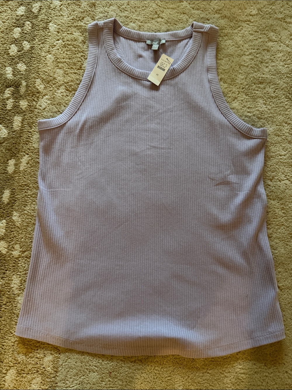 Talbots Lavender Ribbed Tank Top